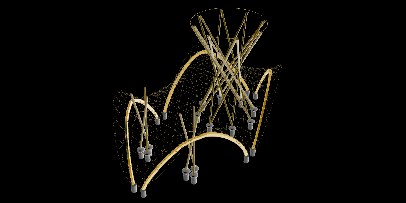 Параметрическое проектирование конструкций из бамбука
