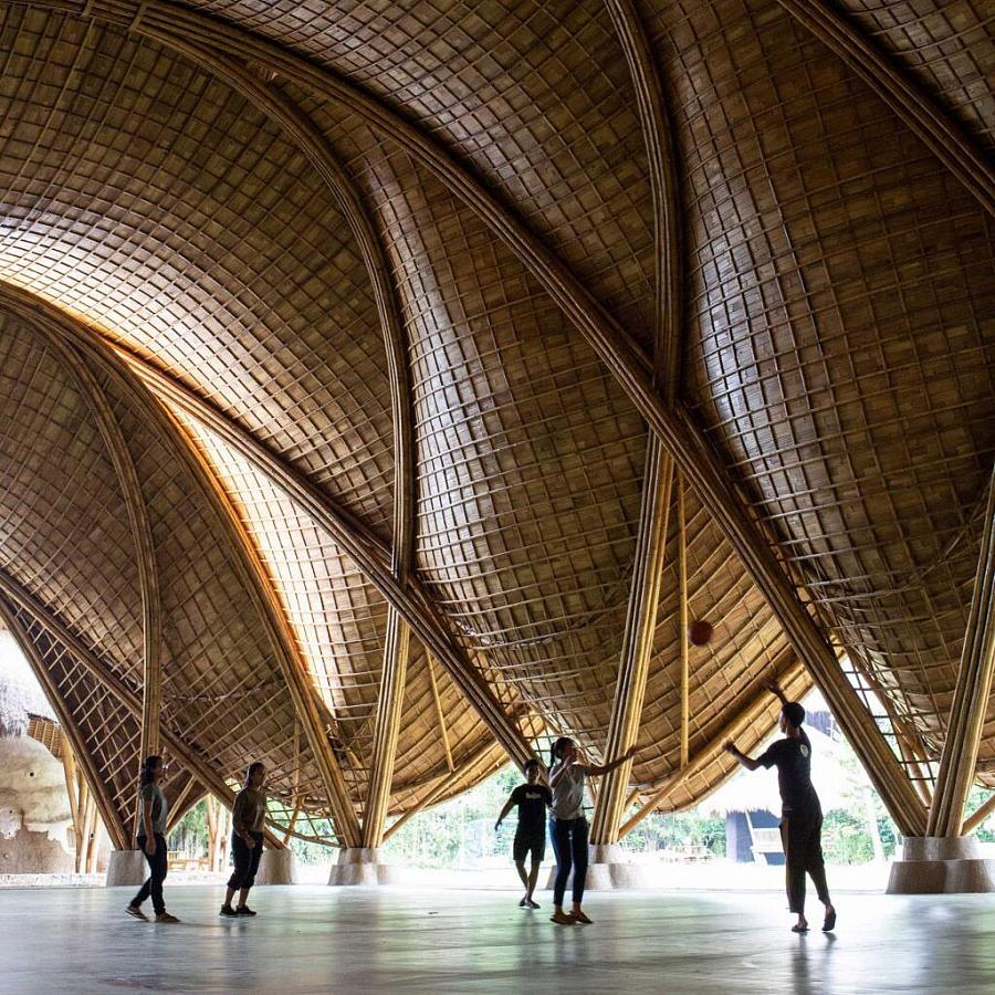 Бамбук - крупнопролетное пространство